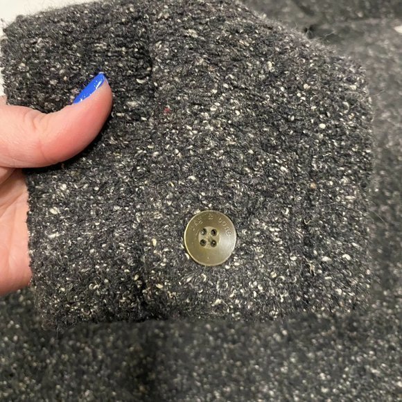 Rag & Bone Charcoal Gray Tweed Moto Style Jacket Size 8 - Picture 8 of 10